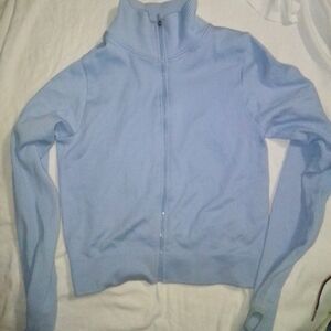 Ig In Hood State Light Blue Zip-Up Jacket